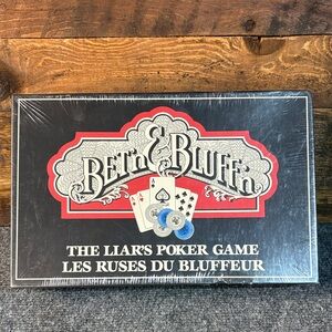 New Bet’n & Bluff’n The Liar’s Poker Game 1980s Complete Family Games